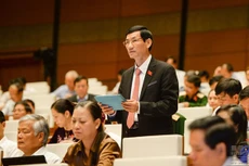 Dù còn những ý kiến khác nhau, nhưng ít nhiều các doanh nhân cũng đã tạo ra “làn gió mới” cho không khí nghị trường. Trong ảnh, doanh nhân Đỗ Văn Vẻ (Thái Bình) phát biểu tại nghị trường. Ảnh: Như Ý.