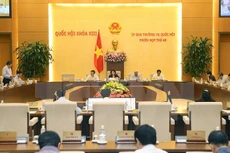 Toàn cảnh Phiên họp lần thứ 48 của Ủy ban Thường vụ Quốc hội khóa XIII. (Ảnh: Trọng Đức/TTXVN)