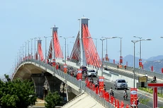 Cầu dây văng An Đông, tỉnh Ninh Thuận là một trong nhiều dự án do RCC thi công đã được khánh thành cuối tháng 8/2015. (Ảnh: Báo Giao thông)