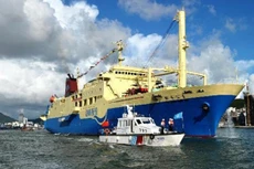 Một tàu du hànhTrung Quốc từng ra quần đảo Hoàng Sa trái phép. Ảnh: Xinhua