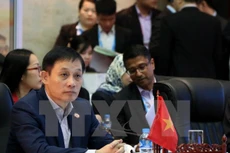 Thứ trưởng Ngoại giao Lê Hoài Trung tại Hội nghị cấp cao ASEAN. (Nguồn: TTXVN)