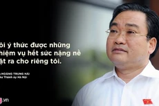 Bí thư Thành ủy Hà Nội Hoàng Trung Hải. Ảnh: Hoàng Hà - Nguyên Anh.