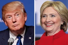 Hai ứng viên tổng thống Mỹ. Ảnh: Dogonews