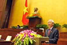 Tổng Bí thư Nguyễn Phú Trọng yêu cầu các đại biểu Quốc hội nâng cao chất lượng quyết định các dự án đầu tư quan trọng, nhạy cảm. Ảnh: Nhật Bắc