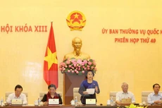 Chủ tịch Quốc hội Nguyễn Thị Kim Ngân phát biểu khai mạc. (Ảnh: Phương Hoa/TTXVN)