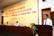 Ông Nguyễn Hạnh Phúc - Tổng thư ký Quốc hội chủ trì buổi họp báo