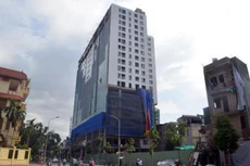 Diện tích vi phạm của tòa nhà 8B Lê Trực đã được UBND TP Hà Nội chỉ rõ từ nhiều tháng nay. Ảnh: Dân Trí