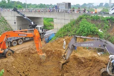 Vinaconex từng phải khắc phục sự cố vỡ đường ống nước