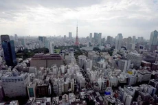 Toàn cảnh trung tâm thành phố Tokyo ngày 15/8. (Nguồn: AFP/TTXVN)