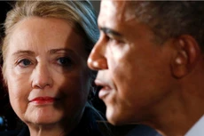 Hillary Clinton và Obama. Ảnh:Reuters