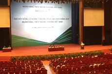 Toàn cảnh đại hội đồng cổ đông thường niên Vietcombank năm 2016