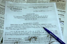 Nghị quyết số 645/NQ-TCT5 có nội dung xem xét trách nhiệm pháp lý của Cienco 5 và những người có liên quan trong việc chuyển nhượng vốn của DNDA. Ảnh: Nhã Chi