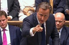 Thủ tướng Anh David Cameron phát biểu tại Quốc hội. Ảnh:Guardian