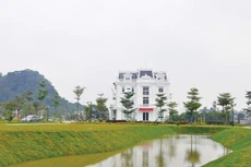 Một trong số các công trình xây dựng hiếm hoi được hoàn thiện tại Dự án