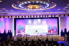 Toàn cảnh lễ khai mạc. (Ảnh: Phạm Kiên/TTXVN)