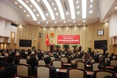 Hội nghị tổng kết phòng chống tham nhũng tại Hà Nội sáng 15/3. Ảnh LD