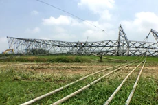 Đường dây 500 kV Quảng Ninh - Hiệp Hòa trị giá hơn 2.260 tỷ đồng, do TCT Truyền tải điện quốc gia làm chủ đầu tư. Ảnh: Phú Đô