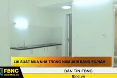 Lãi suất mua nhà trong năm 2016 bằng 5%/ năm