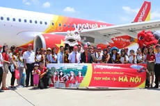 Vietjet khai trương đường bay từ Hà Nội đến Tuy Hòa