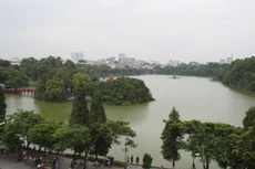 Khu vực hồ Gươm sẽ được đặt một ga ngầm của dự án đường sắt đô thị số 2. Ảnh:Ngọc Thành.