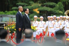 Lễ đón Tổng thống Mỹ Obama tại Phủ Chủ tịch