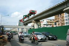 Tính đến cuối tháng 2/2016, Tổng thầu Trung Quốc thực hiện Dự án Đường sắt đô thị Hà Nội còn nợ các nhà thầu phụ Việt Nam 554 tỷ đồng. Ảnh: Lê Tiên