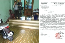 Nhà thầu may mắn thoát cướp đã mang các thùng HSDT vào trụ sở Ban QLDA Thủy lợi Bình Định trước giờ mở thầu (ảnh do nhà thầu cung cấp).