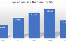 PV Gas: Giá dầu giảm, lợi nhuận quý IV/2015 thấp nhất trong 5 năm qua 