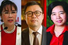 Bà Nguyễn Thị Phương Thảo, ông Nguyễn Duy Hưng và bà Đàm Bích Thủy (từ trái qua phải) đều khẳng định việc có tên trong Hồ sơ Panama do liên quan đến các hoạt động đầu tư hợp pháp của doanh nghiệp đã hoặc đang quản lý.