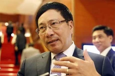 Phó Thủ tướng, Bộ trưởng Ngoại giao Phạm Bình Minh khẳng định ý nghĩa, dấu mốc quan trọng chuyến thăm Việt Nam tháng 5 tới đây của Tổng thống Mỹ Obama (ảnh: Quân đội nhân dân).