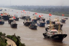Các tàu cá của Trung Quốc. Ảnh: Xinhua.