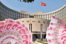 Quang cảnh bên ngoài trụ sở Ngân hàng nhân dân Trung Quốc ở Bắc Kinh. (Nguồn: Kyodo/TTXVN)