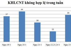 Ngày 25/1: Có 39 thông báo không hợp lệ