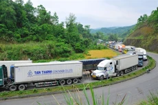 Đoạn Quốc lộ 1 qua cửa khẩu Tân Thanh - Lạng Sơn thường xuyên quá tải