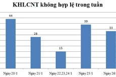 Ngày 26/1: Có 33 thông báo không hợp lệ