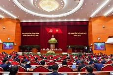 Phiên bế mạc Hội nghị Trung ương lần thứ 11. Ảnh: Đoàn Bắc