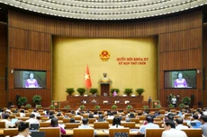 Phó Chủ tịch Quốc hội Nguyễn Thị Thanh điều hành Phiên họp
