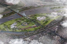 Phối cảnh cầu Tứ Liên. Nguồn: Sở Quy hoạch Kiến trúc