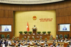 Chủ tịch Quốc hội Trần Thanh Mẫn chủ trì và điều hành phiên chất vấn và trả lời chất vấn của các đại biểu Quốc hội.
