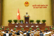 Phó Chủ tịch Quốc hội Nguyễn Đức Hải điều hành nội dung phiên họp sáng 12/5