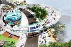 Phối cảnh Điểm dừng chân ngắm cảnh phía Nam đèo Vĩnh Hội, thị trấn Cát Tiến, huyện Phù Cát