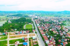 Một khu vực phát triển đô thị của huyện Lạng Giang. Ảnh: Cổng TTĐT huyện Lạng Giang.