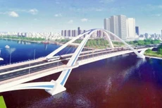 Phối cảnh cầu Trần Hoàng Na. 