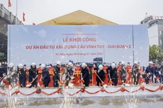 Khởi công Dự án đầu tư xây dựng cầu Vĩnh Tuy - Giai đoạn 2