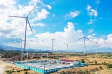 Toàn cảnh dự án điện gió số 5 - Ninh Thuận. Ảnh: Nguyễn Trung