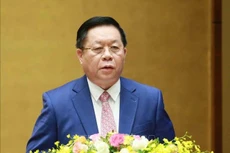 Đồng chí Nguyễn Trọng Nghĩa phát biểu bế mạc hội nghị.