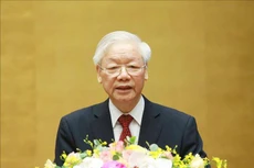 Tổng Bí thư Nguyễn Phú Trọng phát biểu chỉ đạo Hội nghị. Ảnh: TTXVN