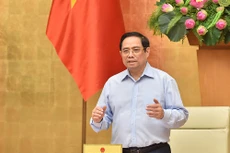 Thủ tướng Phạm Minh Chính: Chăm lo, bảo vệ sức khỏe, tính mạng của người dân, đặt sức khỏe, tính mạng của nhân dân lên trên hết, trước hết. Ảnh VGP