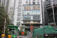 Tòa nhà Garden Hill là nơi ở của bệnh nhân 2009 tại quận Nam Từ Liêm. Ảnh: KTĐT.