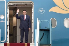 Thủ tướng Chính phủ Phạm Minh Chính lên đường tham dự Hội nghị các Nhà Lãnh đạo ASEAN được tổ chức tại Indonesia sáng 23/4 - Ảnh: VGP